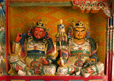 protector dieties in a Buddhist temple